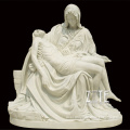 High Quality Outdoor Beige marble pieta statue